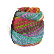 7 Пряжа шкарпеткова Laines du Nord Paint Sock 6 PLY,150г - 400м, різнокольоровий, 75% вовна, 25% нейлон