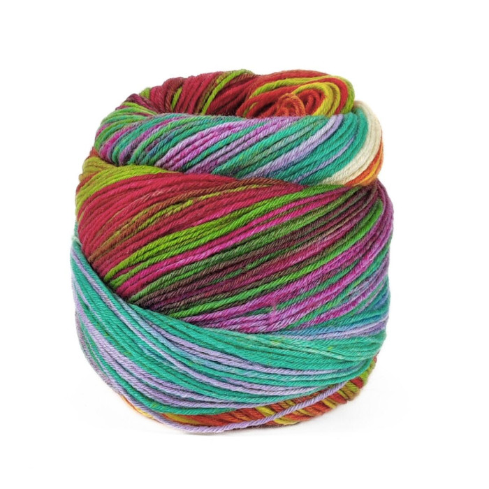 7 Пряжа шкарпеткова Laines du Nord Paint Sock 6 PLY,150г - 400м, різнокольоровий, 75% вовна, 25% нейлон