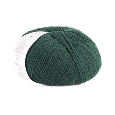 7 Шкарпеткова Пряжа Laines du Nord Unisock 6 PLY, 100г - 400м, темно-зелений, 75% вовна, 25% нейлон