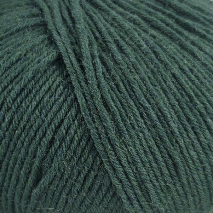 7 Шкарпеткова Пряжа Laines du Nord Unisock 6 PLY, 100г - 400м, темно-зелений, 75% вовна, 25% нейлон