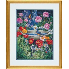 70-35288 Dimensions Набір для вишивки рахунковим хрестиком - Чарівний сад 27x38 см, Aida 16 ct