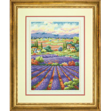 70-35299 Dimensions Набір для вишивки рахунковим хрестиком - Лавандові поля 30,4x40,6 см, Aida 14 ct