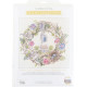 70-35427 Dimensions Набір для вишивки рахунковим хрестиком - Cottage Wreath Вінок з котеджом 30,5x30,5 см, Aida18