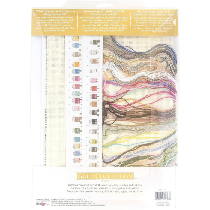 70-35427 Dimensions Набір для вишивки рахунковим хрестиком - Cottage Wreath Вінок з котеджом 30,5x30,5 см, Aida18