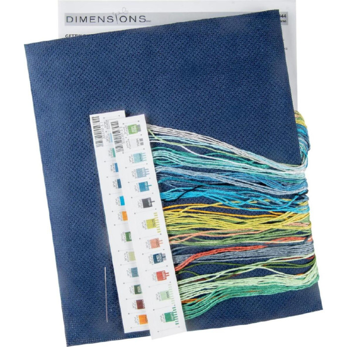 70-35444 Dimensions Набір для вишивки рахунковим хрестиком - Summer Pattern Літній мотив 35x35 см, Aida14