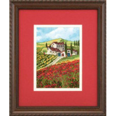 70-65134 Dimensions Набір для вишивки друкованим хрестиком - Макові поля Poppy Fields, 12x17 см