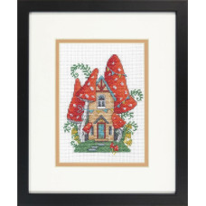 70-65227 Dimensions Набір для вишивки рахунковим хрестиком - Forest House Лісовий будинок 18x13 см, Aida14