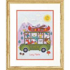 70-75970 Dimensions Набір для вишивки рахунковим хрестиком - Little Adventurer Маленький авантюрист 23x30 см, Aida14