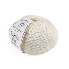 700 Пряжа Campolmi Filati Alpaca Peru, 100г - 200м, білий, 100% бебі альпака