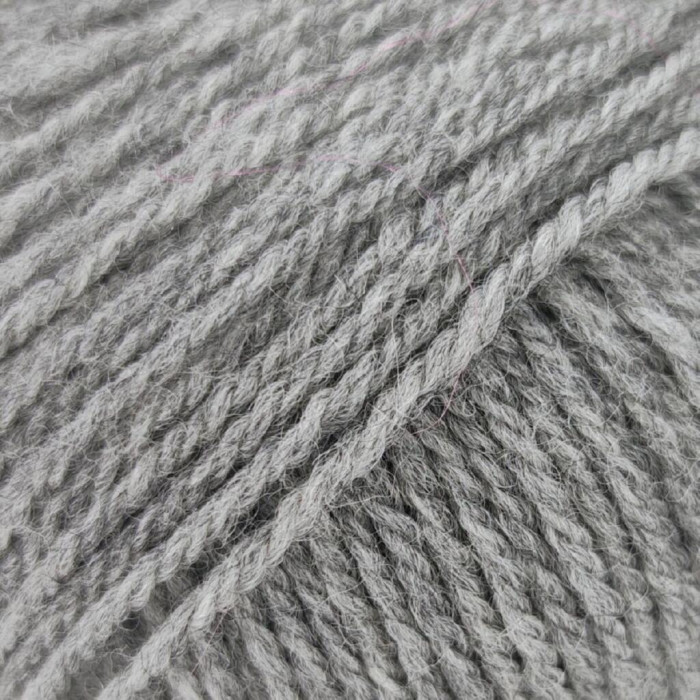 700 Пряжа Mondial BioLanaFine, 50г - 175м, сірий, 100% вовна