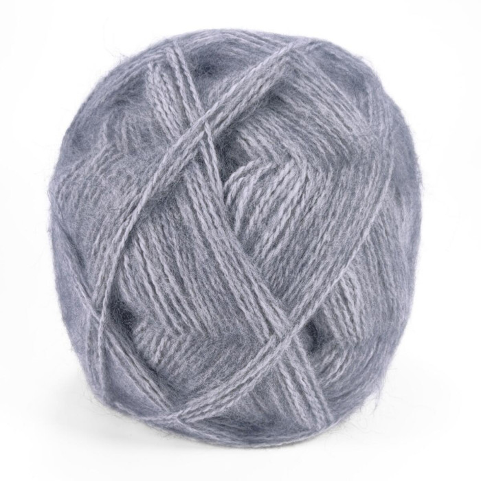 701 Пряжа Mondial Alveare, 200г - 520м, перламутрово-сірий, 35% мохер, 65% мікрофібра PC