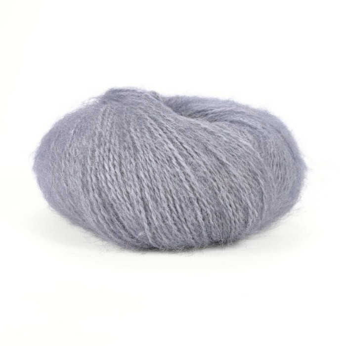 701 Пряжа Mondial Dolce Mohair, 50г - 150м, світло-сірий, 60% кід мохер, 40% акрил