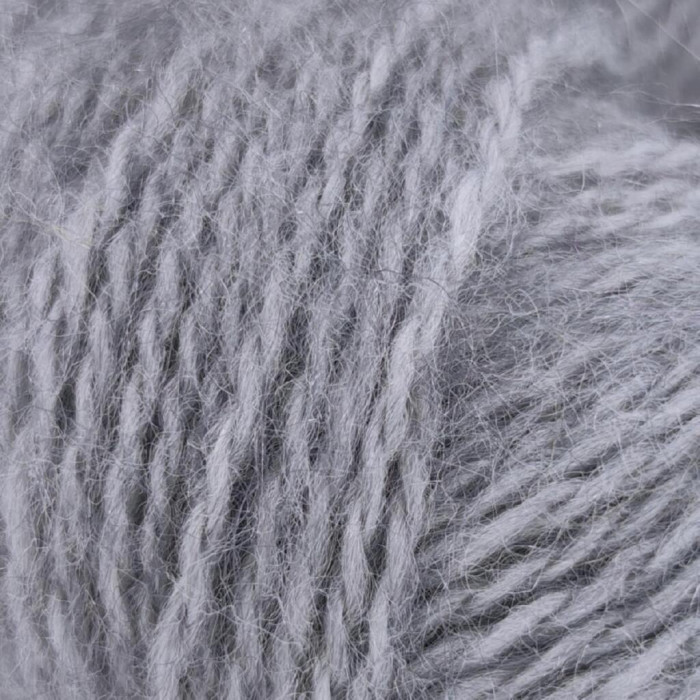 701 Пряжа Mondial Dolce Mohair, 50г - 150м, світло-сірий, 60% кід мохер, 40% акрил