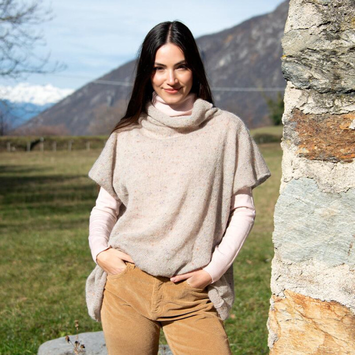 701 Пряжа Mondial Tweedy, 25г - 183м, бежевий, 40% кід мохер, 20%, альпака бебі, 36% мікрофібра PА, 4% віскоза