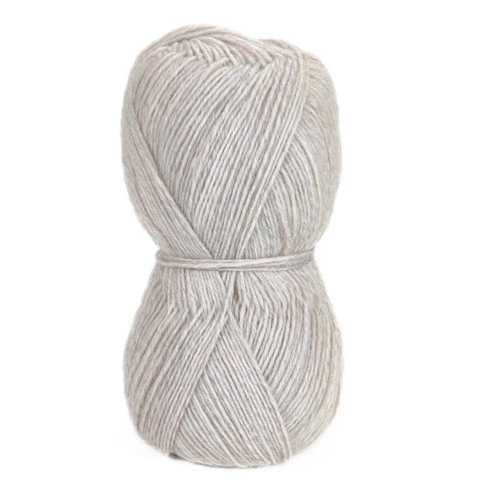 701 Пряжа Tropical Lane Calzepiu, 100г - 420м, перлинно-сірий меланж, 75% вовна, 25% нейлон