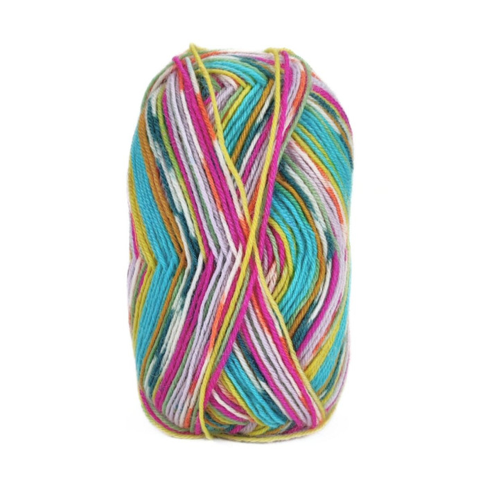 701 Пряжа Tropical Lane Calzetteria, 50г - 210м, мультіколор, 75% вовна, 25% нейлон