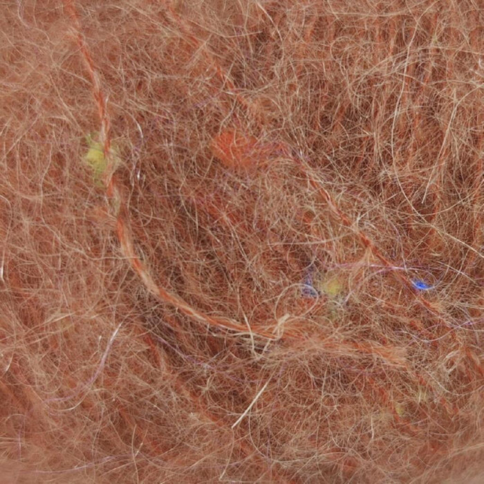 702 Пряжа Mondial Tweedy, 25г - 183м, теракотовий, 40% кід мохер, 20%, альпака бебі, 36% мікрофібра PА, 4% віскоза