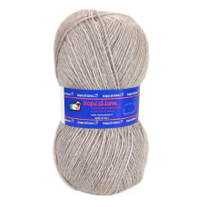 702 Пряжа Tropical Lane Calzepiu, 100г - 420м, бежевий меланж, 75% вовна, 25% нейлон