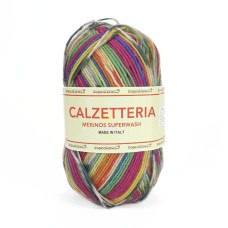 702 Пряжа Tropical Lane Calzetteria, 50г - 210м, мультіколор, 75% вовна, 25% нейлон