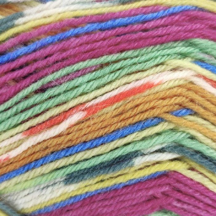 702 Пряжа Tropical Lane Calzetteria, 50г - 210м, мультіколор, 75% вовна, 25% нейлон