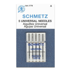Голки Schmetz Universal 130/705 H №120, 5 шт, універсальні, для побутових швейних машин, на картонній основі