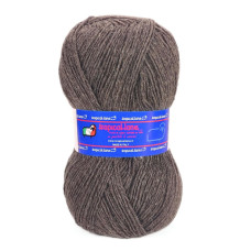 704 Пряжа Tropical Lane Calzepiu, 100г - 420м, коричневий меланж, 75% вовна, 25% нейлон