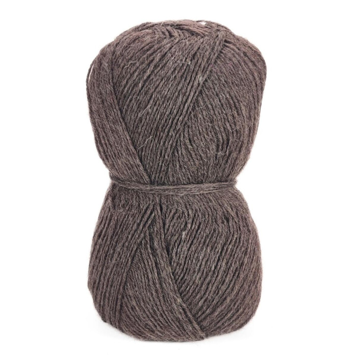 704 Пряжа Tropical Lane Calzepiu, 100г - 420м, коричневий меланж, 75% вовна, 25% нейлон