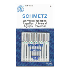 Голки Schmetz Universal 130/705 H №70, 10 шт, універсальні, для побутових швейних машин,на картонній основі