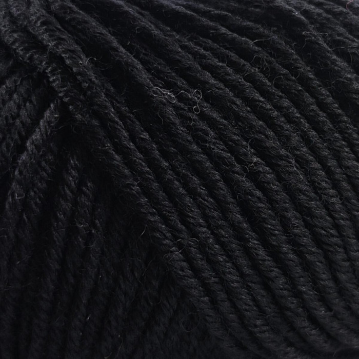 705 Пряжа Laines du Nord Dolly 125, 50г - 125м, чорний, 100% вовна