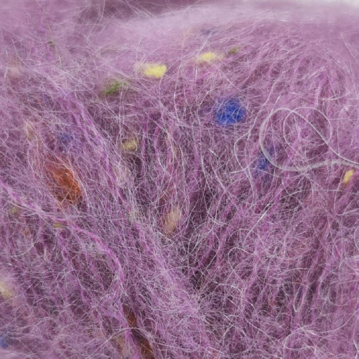 705 Пряжа Mondial Tweedy, 25г - 183м, бузковий, 40% кід мохер, 20%, альпака бебі, 36% мікрофібра PА, 4% віскоза