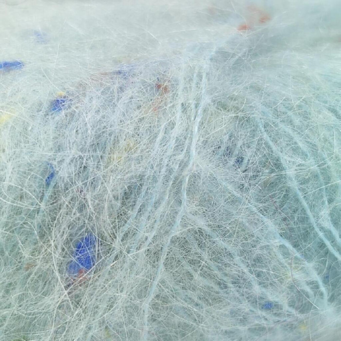 706 Пряжа Mondial Tweedy, 25г - 183м, світло-бірюзовий, 40% кід мохер, 20%, альпака бебі, 36% мікрофібра PА, 4% віскоза