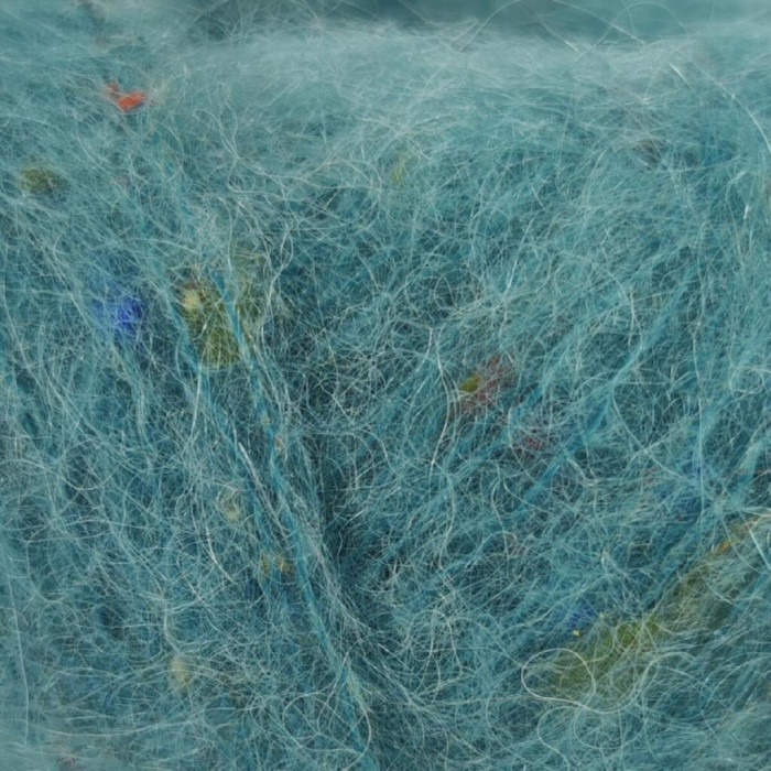 707 Пряжа Mondial Tweedy, 25г - 183м, темно-бірюзовий, 40% кід мохер, 20%, альпака бебі, 36% мікрофібра PА, 4% віскоза