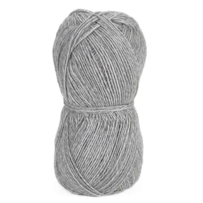 708 Пряжа Tropical Lane Calzepiu, 100г - 420м, сірий меланж, 75% вовна, 25% нейлон