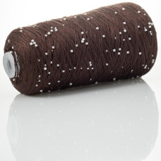 709 Infinity Yarn Пряжа намистини на котонi, шоколад, 330гр-1000м
