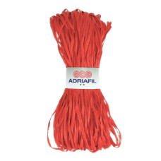 71 Рафія Adriafil Rafia Filato, 50г - 100-150м, червоний, 100% рослинна целюлоза