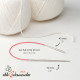 710-7/3,75-25 Addi Спиці кругові Sockwonder Lace 3,75 мм - 25 см, латунь