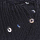 7101 Пряжа Cotton Gold Paillettes 50гр-140м (чорний). YarnArt