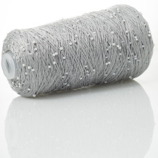712 Infinity Yarn Пряжа намистини на котонi, світло сірий, 330гр-1000м