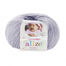 713 Пряжа Baby Wool 50гр - 175м (Сірий) Alize(Знятий з виробництва)