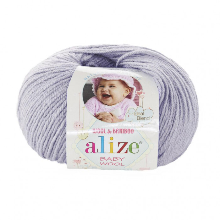 713 Пряжа Baby Wool 50гр - 175м (Сірий) Alize(Знятий з виробництва)