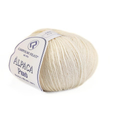 713 Пряжа Campolmi Filati Alpaca Peru, 100г - 200м, молочний, 100% бебі альпака