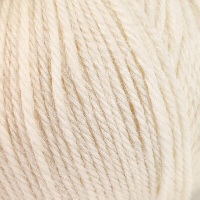 713 Пряжа Campolmi Filati Alpaca Peru, 100г - 200м, молочний, 100% бебі альпака