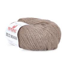 718 Пряжа Mondial Dolce Mohair, 50г - 150м, тауп, 60% кід мохер, 40% акрил