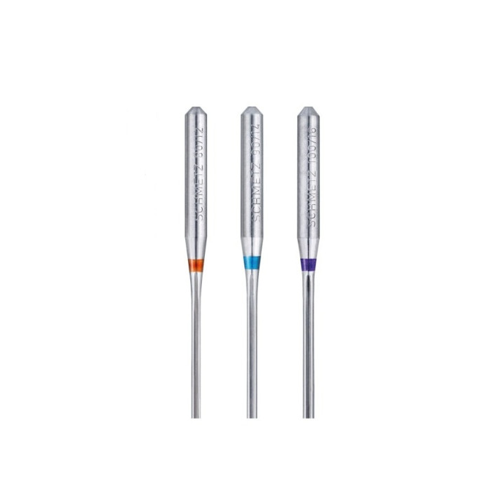 Голки Schmetz Universal 130/705 H №80x1, 90x3, 100x1, 5 шт, універсальні, для побутових швейних машин, на картонній основі