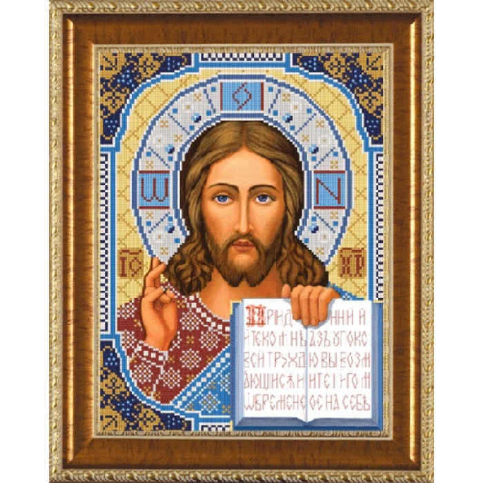 БИС1201 Христос Спаситель. Нова Слобода. Малюнок на тканині для вишивання бісером(Знятий з виробництва)