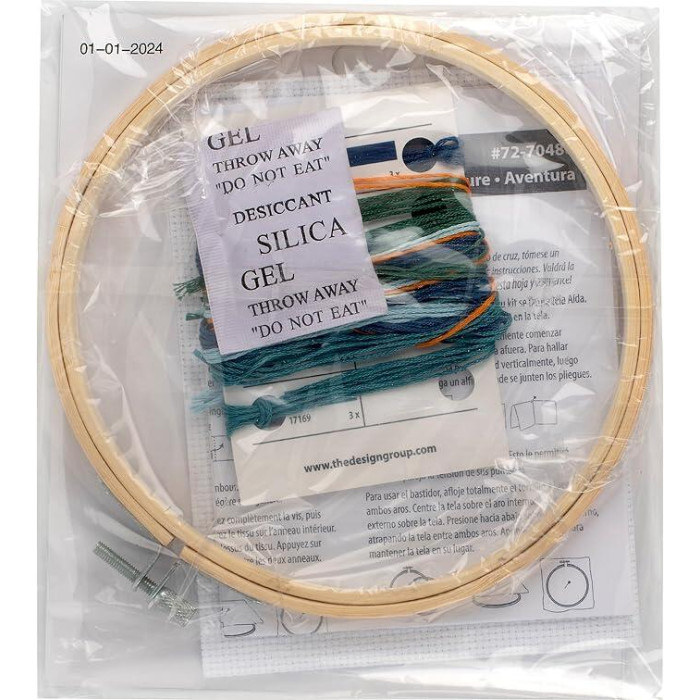 72-70486 Dimensions Набір для вишивки рахунковим хрестиком - Adventure Awaits Пригоди чекають 15x15 см, Aida14