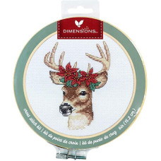 72-76040 Dimensions Набір для вишивки рахунковим хрестиком - Deer Олень 15x15 см, Aida14