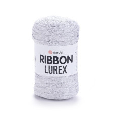 720 Пряжа Ribbon Lurex 250г-110м (світло-сірий). YarnArt