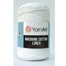 721 Пряжа Macrame Cotton Lurex 250 гр - 205 м (Молочний) YarnArt