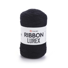 722 Пряжа Ribbon Lurex 250г-110м (чорний). YarnArt